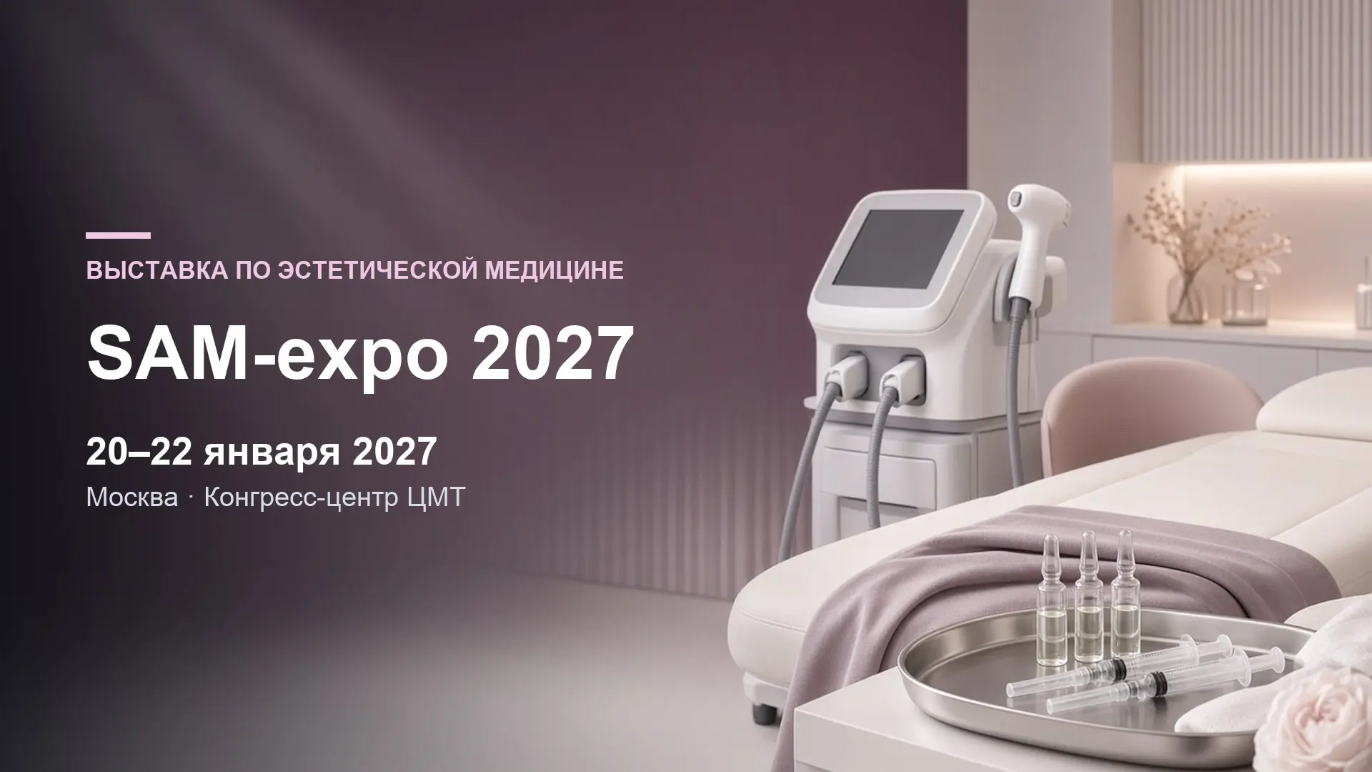 SAM-expo 2027 — специализированная выставка по эстетической медицине