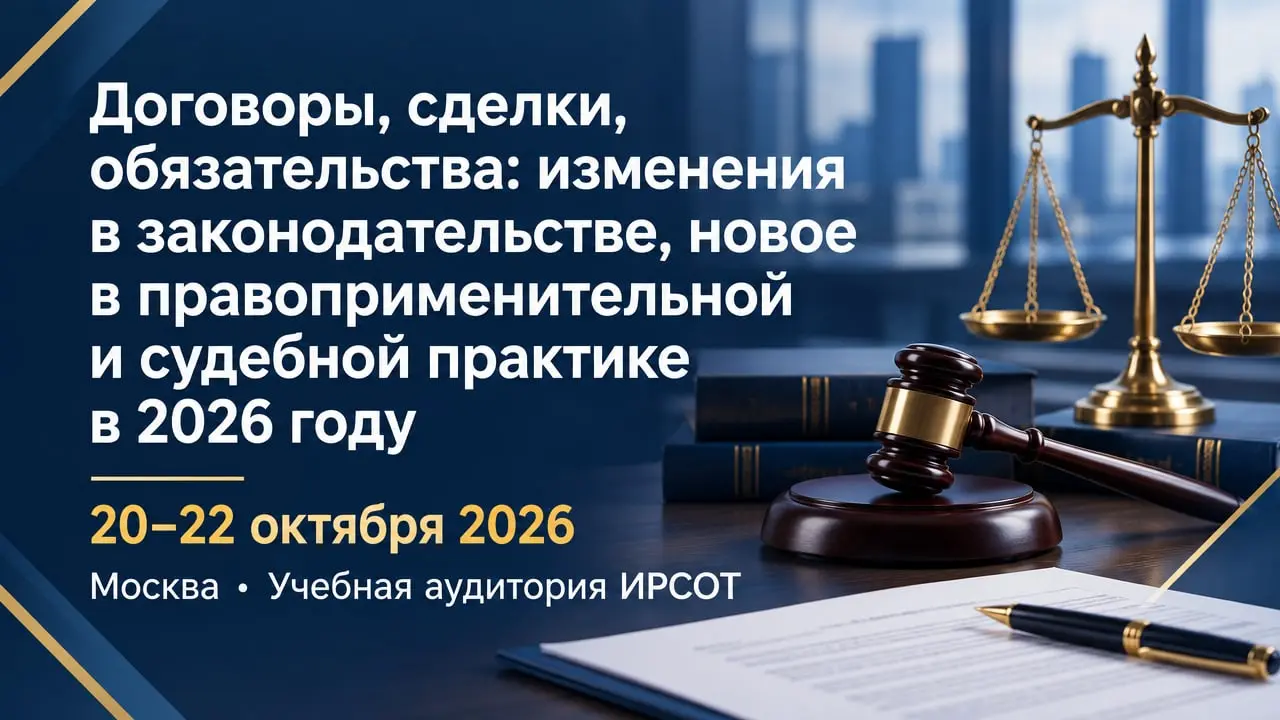 Договоры, сделки, обязательства: изменения в законодательстве, новое в правоприменительной и судебной практике в 2026 году