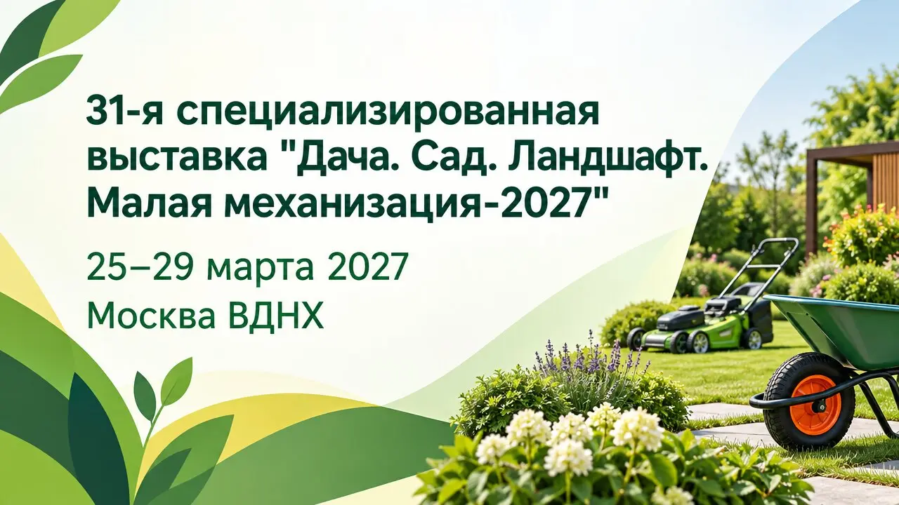 31-я специализированная выставка "Дача. Сад. Ландшафт. Малая механизация-2027"