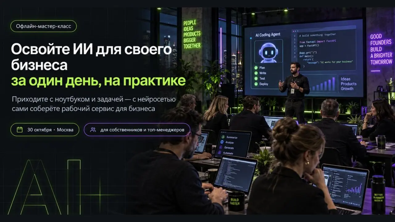 VibeCodingDay — мастер-класс по ИИ-вайбкодингу для предпринимателей, Москва