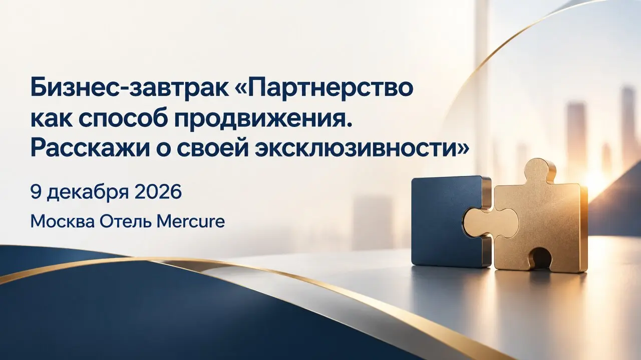 Бизнес-завтрак «Партнерство как способ продвижения. Расскажи о своей эксклюзивности»